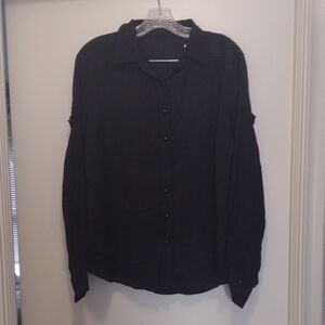 Vendella Button Up Shirt With Ruffled Sleeves (J275)